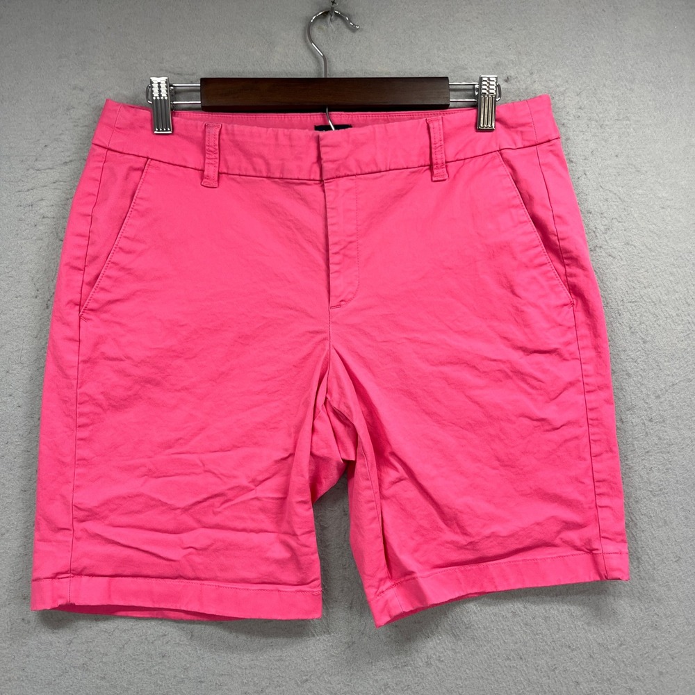 J Crew Shorts Womens 10 Bright Pink Vibrant Modern Stretch Casual Preppy Summer